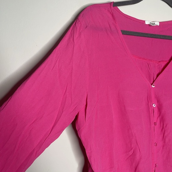 Ardene Vee Neck Front Tie Blouse - Picture 3 of 8